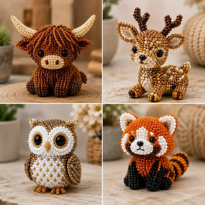 🔥Most Popular in 2026🔥🧵✨Petite 3D Beaded Animal Craft Kit