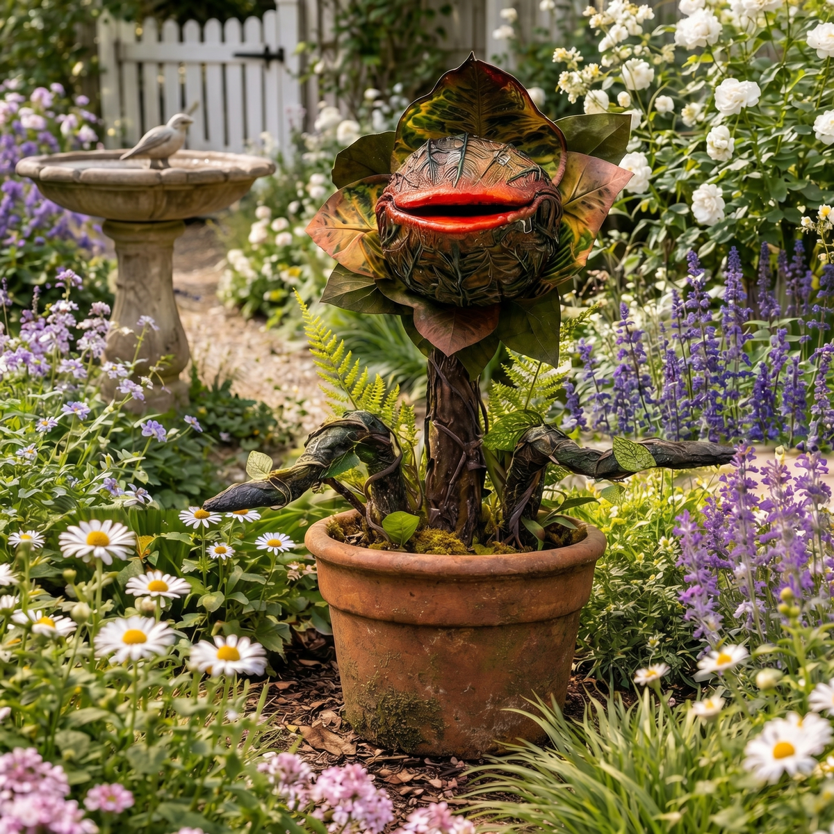 🔥Most Popular in 2026🔥Whimsical Carnivorous Plant Planter Décor for Garden, Porch & Potting Bench