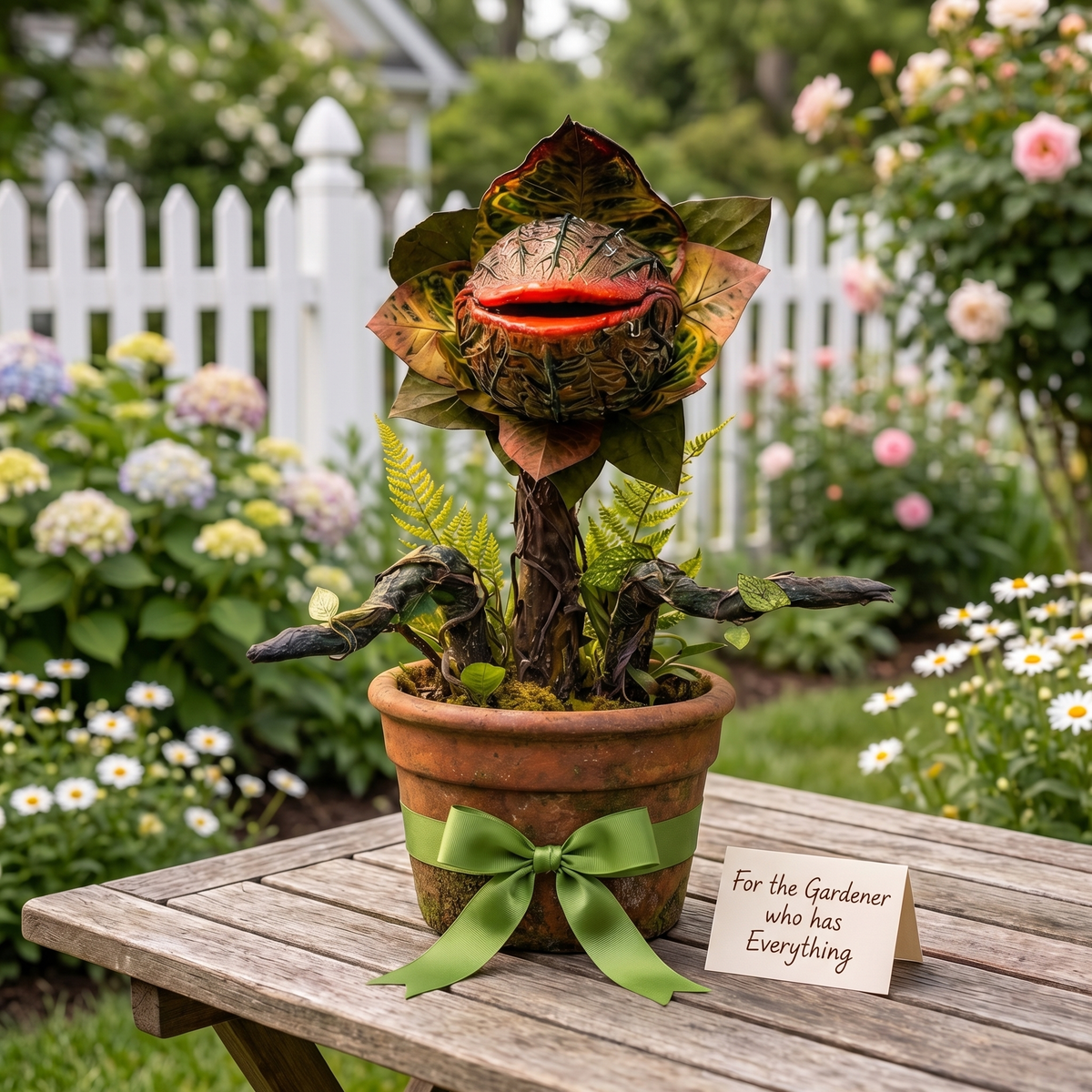 🔥Most Popular in 2026🔥Whimsical Carnivorous Plant Planter Décor for Garden, Porch & Potting Bench