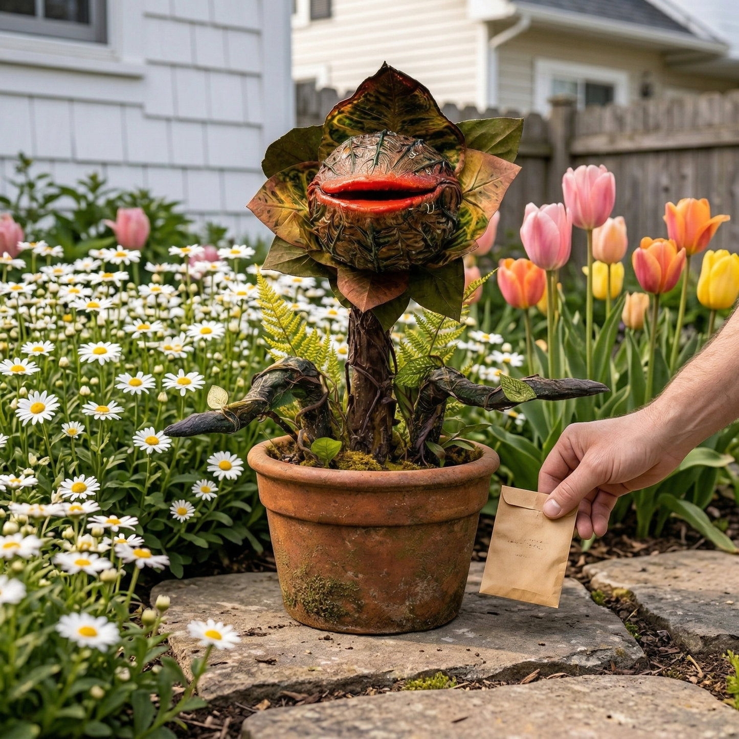 🔥Most Popular in 2026🔥Whimsical Carnivorous Plant Planter Décor for Garden, Porch & Potting Bench