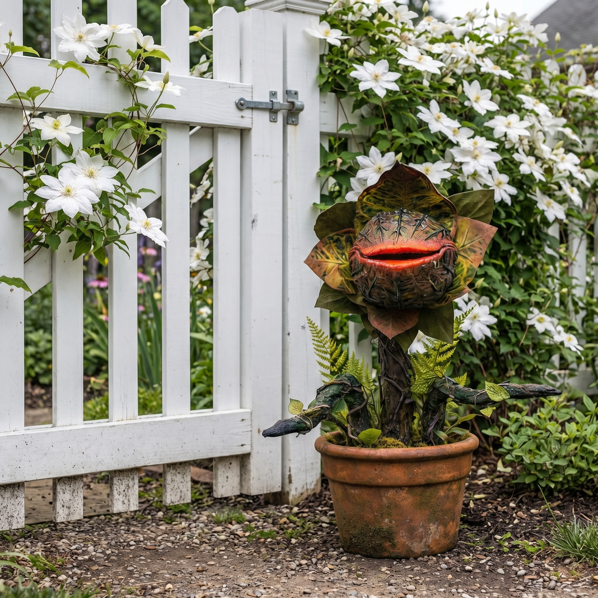 🔥Most Popular in 2026🔥Whimsical Carnivorous Plant Planter Décor for Garden, Porch & Potting Bench