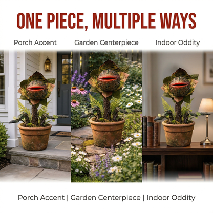 🔥Most Popular in 2026🔥Whimsical Carnivorous Plant Planter Décor for Garden, Porch & Potting Bench