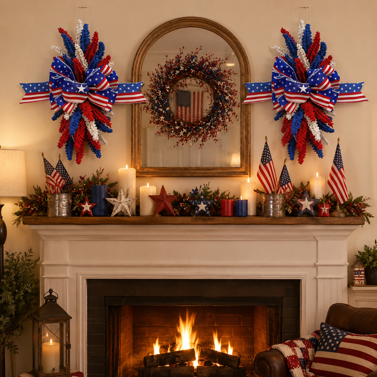 Last Day Promotion! 🔥Patriotic Bow Hanging Decoration