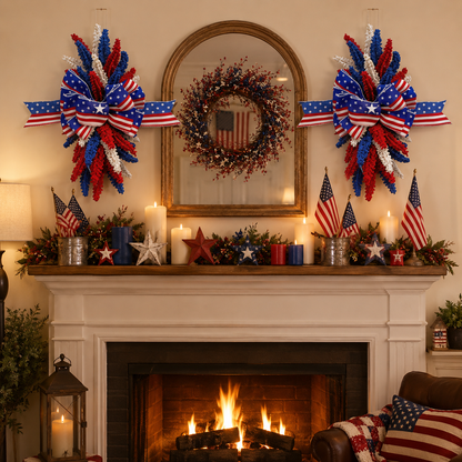 Last Day Promotion! 🔥Patriotic Bow Hanging Decoration
