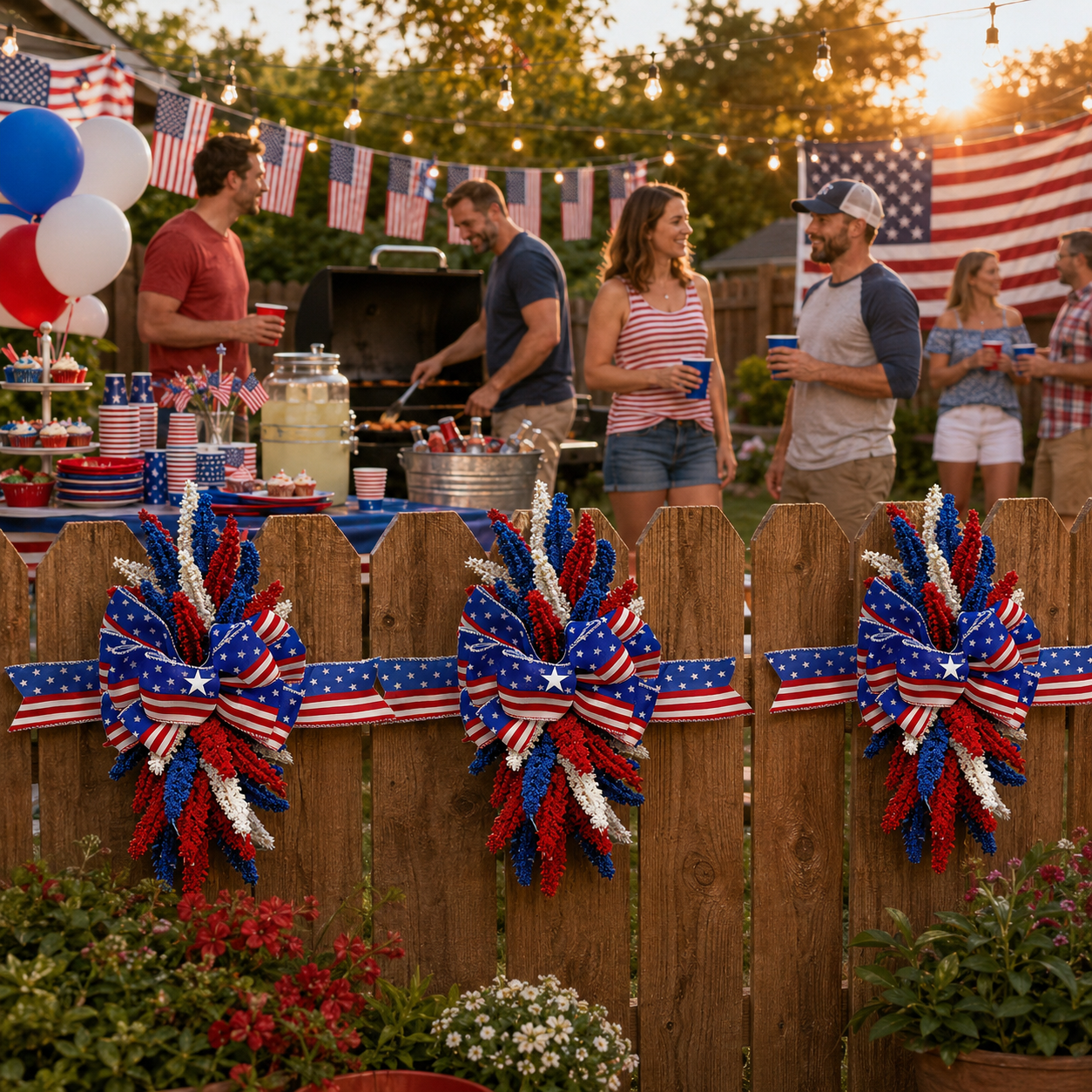 Last Day Promotion! 🔥Patriotic Bow Hanging Decoration