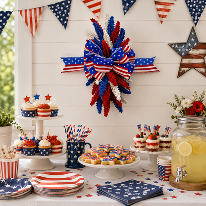 Last Day Promotion! 🔥Patriotic Bow Hanging Decoration