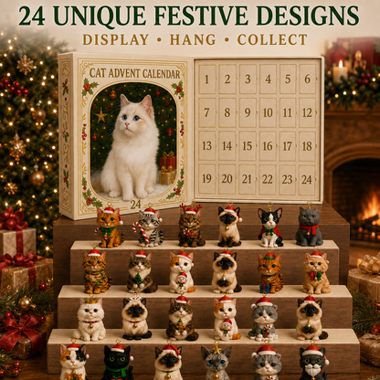 🐱2026 Cat Advent Calendar – 24 Days of Unique Christmas Cat Ornaments 🎄