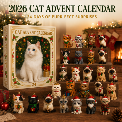 🐱2026 Cat Advent Calendar – 24 Days of Unique Christmas Cat Ornaments 🎄