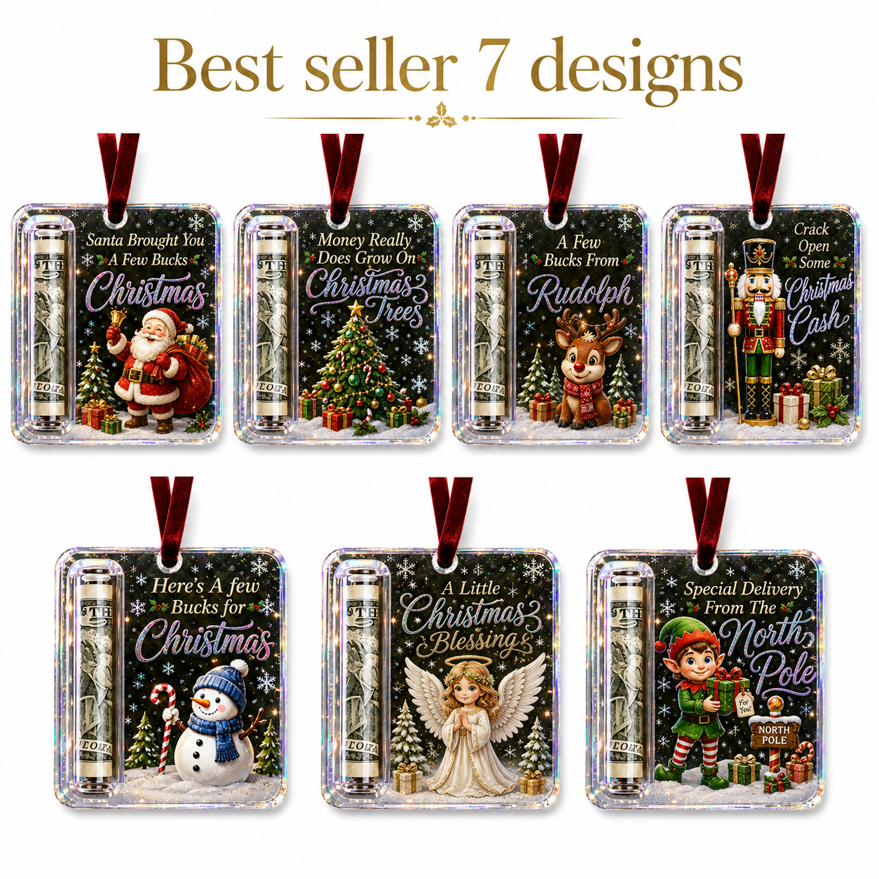 🎄Christmas Cash Gift Ornament- Make Cash Feel Like A Real Christmas Gift💵