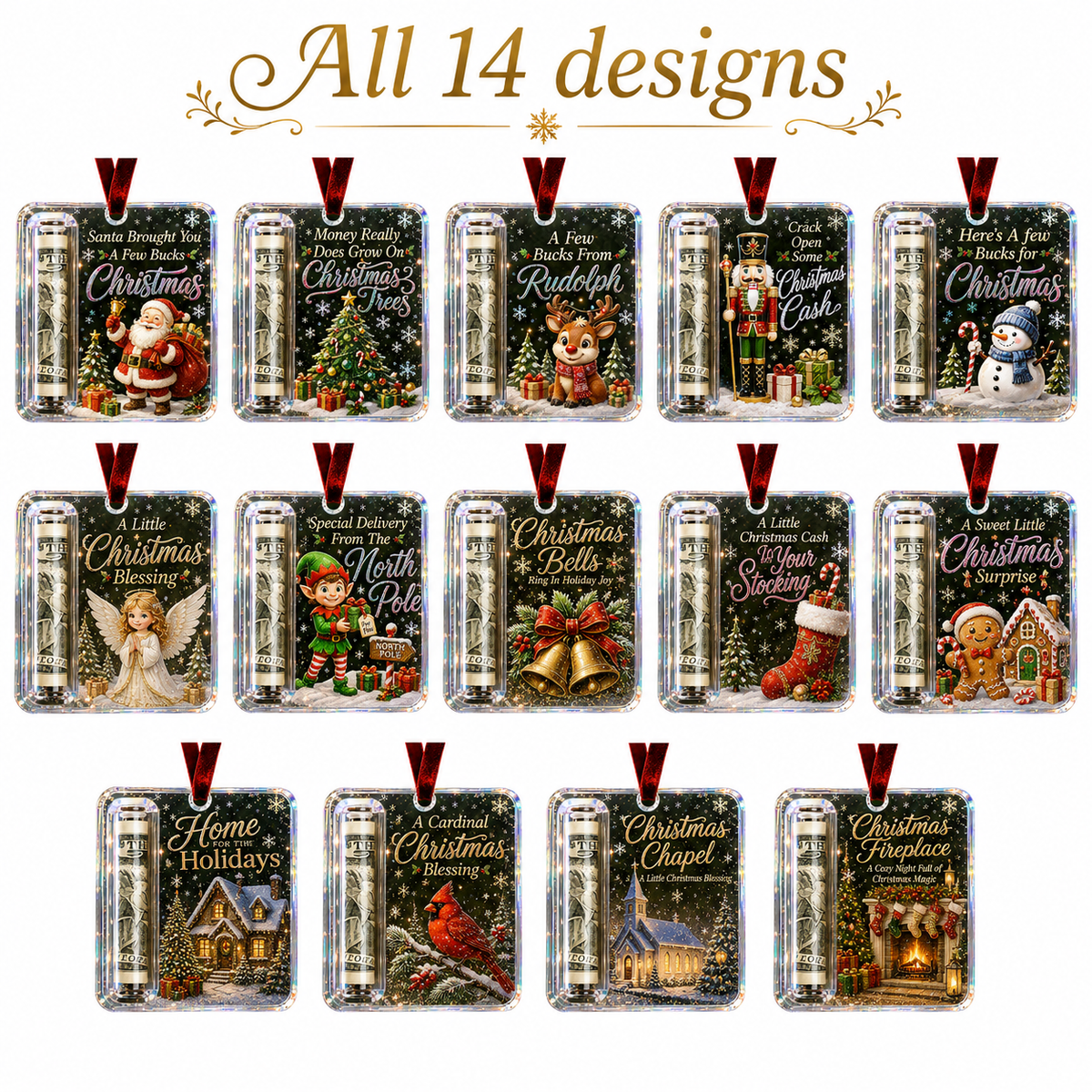 🎄Christmas Cash Gift Ornament- Make Cash Feel Like A Real Christmas Gift💵