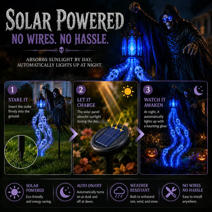 🎁Today 50% OFF🎁💀Halloween Soul Harvester Animated Garden Light