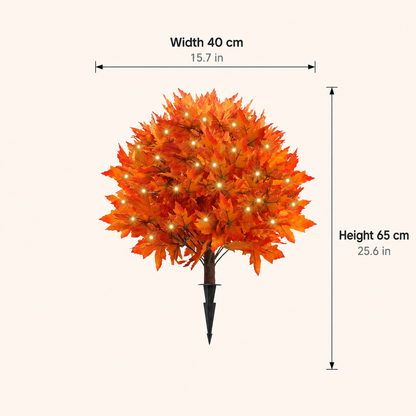 Last Day Promotion! 🔥🍂Light-Up Autumn Maple Tree – LED Fall Tree Ornament