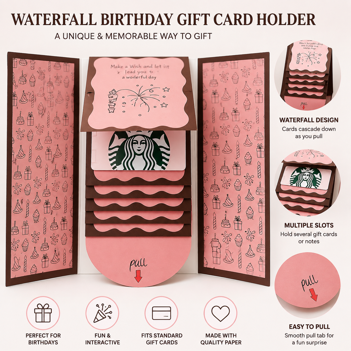 Christmas Gift Card Holder Book