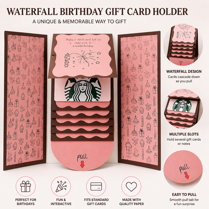 Christmas Gift Card Holder Book