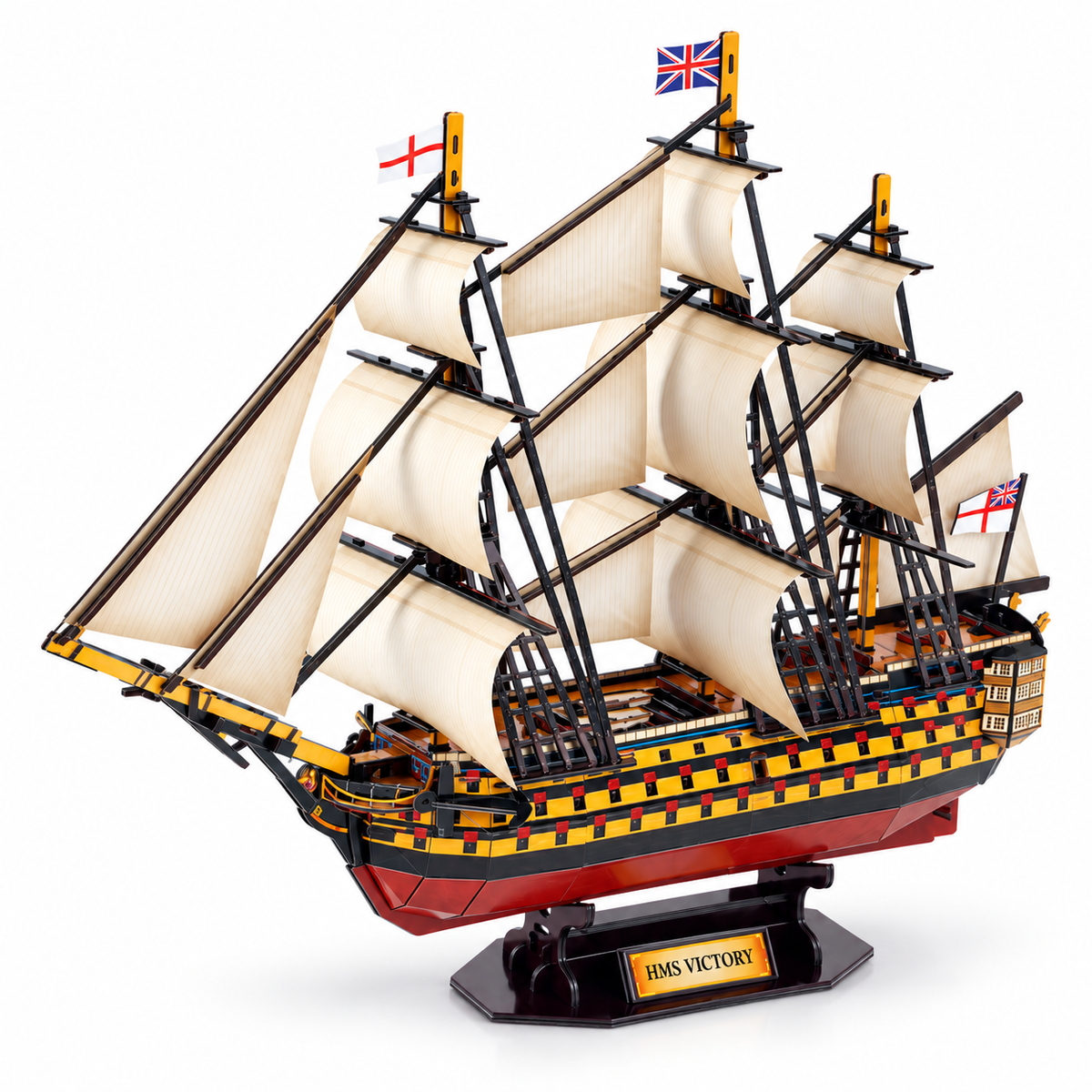 Completed sailing ship model