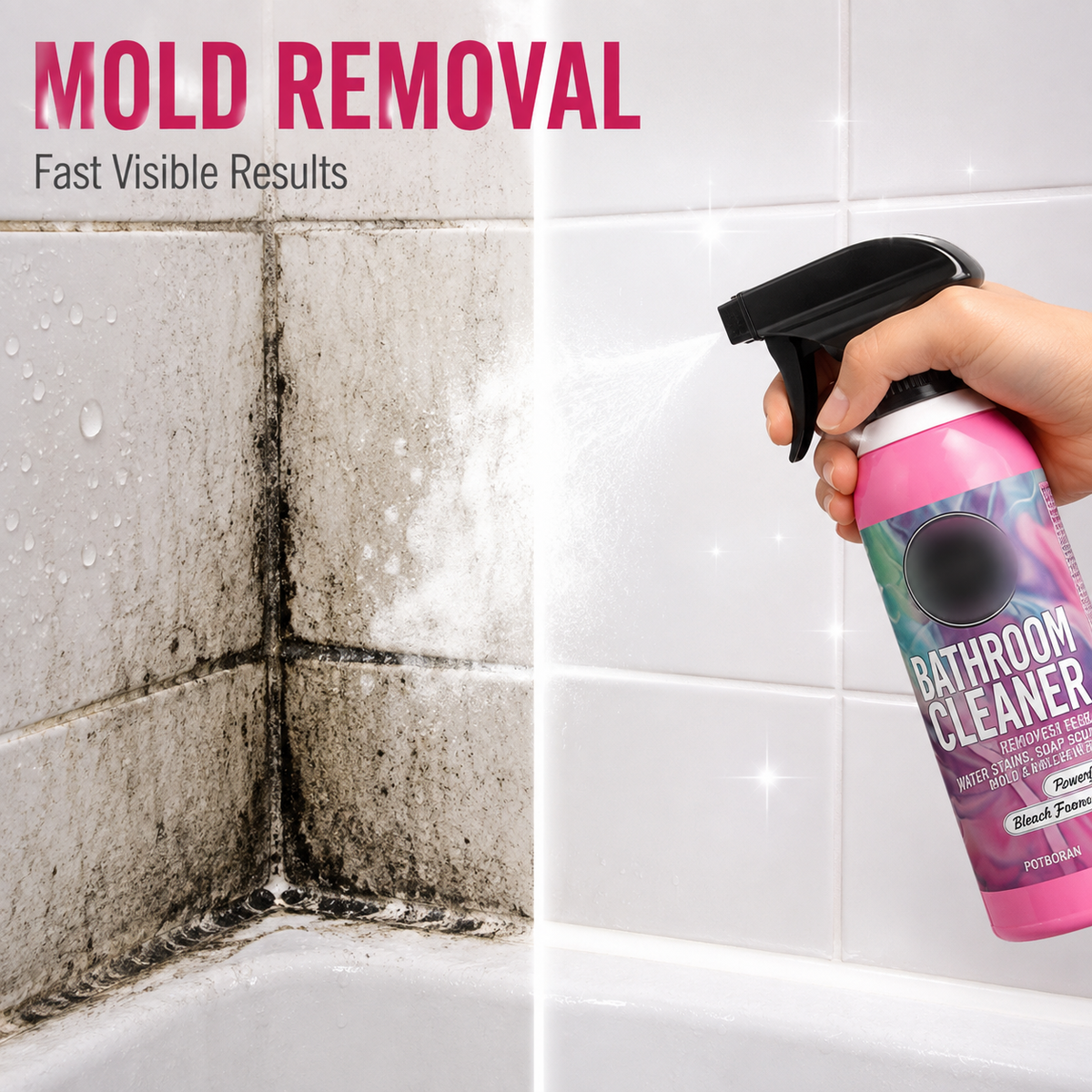 ✨✨ Multi-Surface Bathroom Cleaner for Mold & Limescale