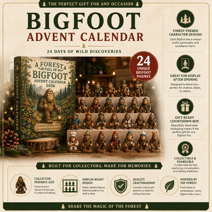 👣🌲Bigfoot Advent Calendar 2026 – 24 Days of Wild Adventures