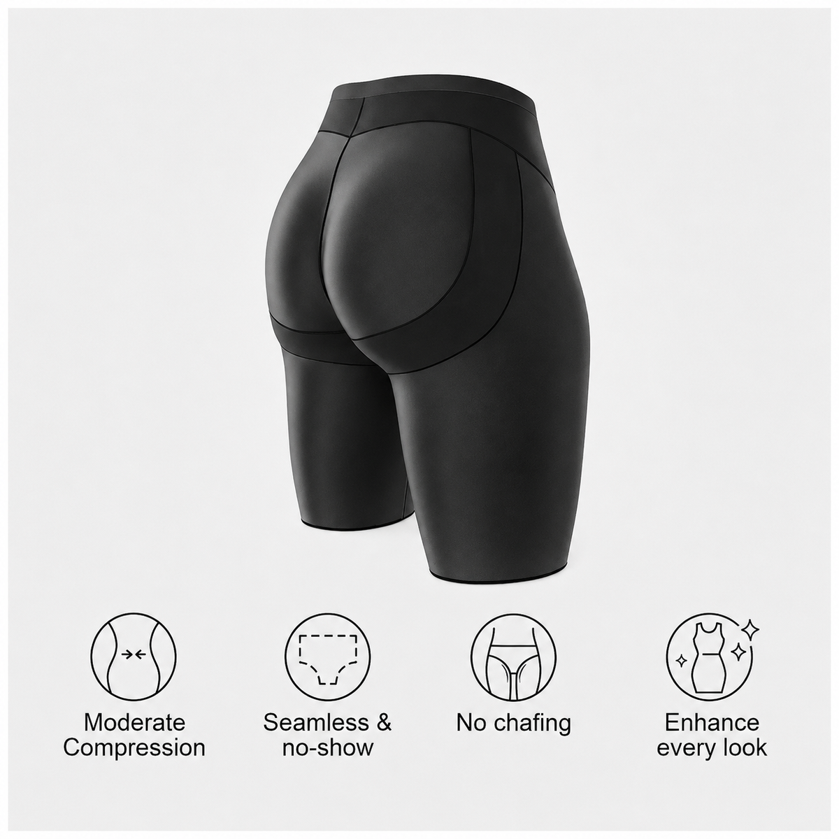 High-Waist Butt-Lifting Shaping Shorts