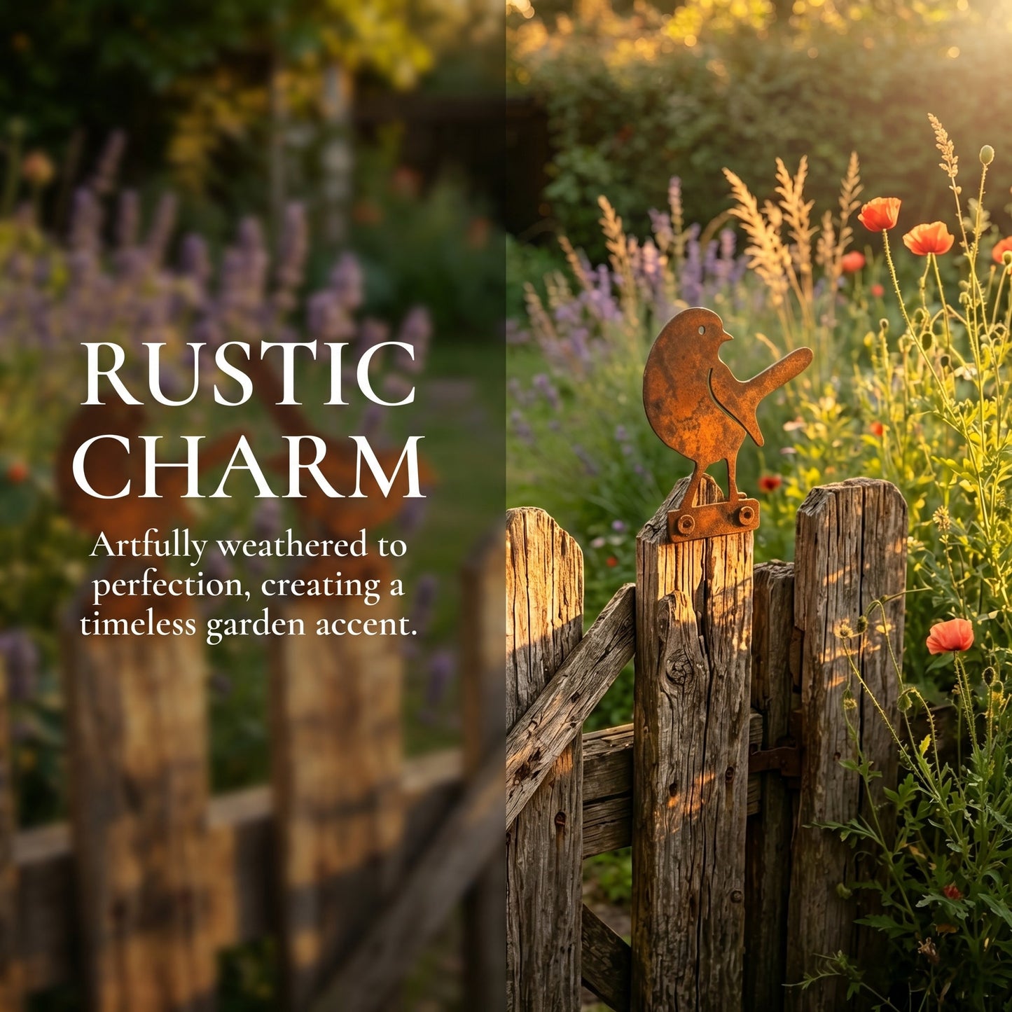 🔥Most Popular in 2026🔥5-Piece Lifelike Rusty Metal Bird Silhouettes Garden Art