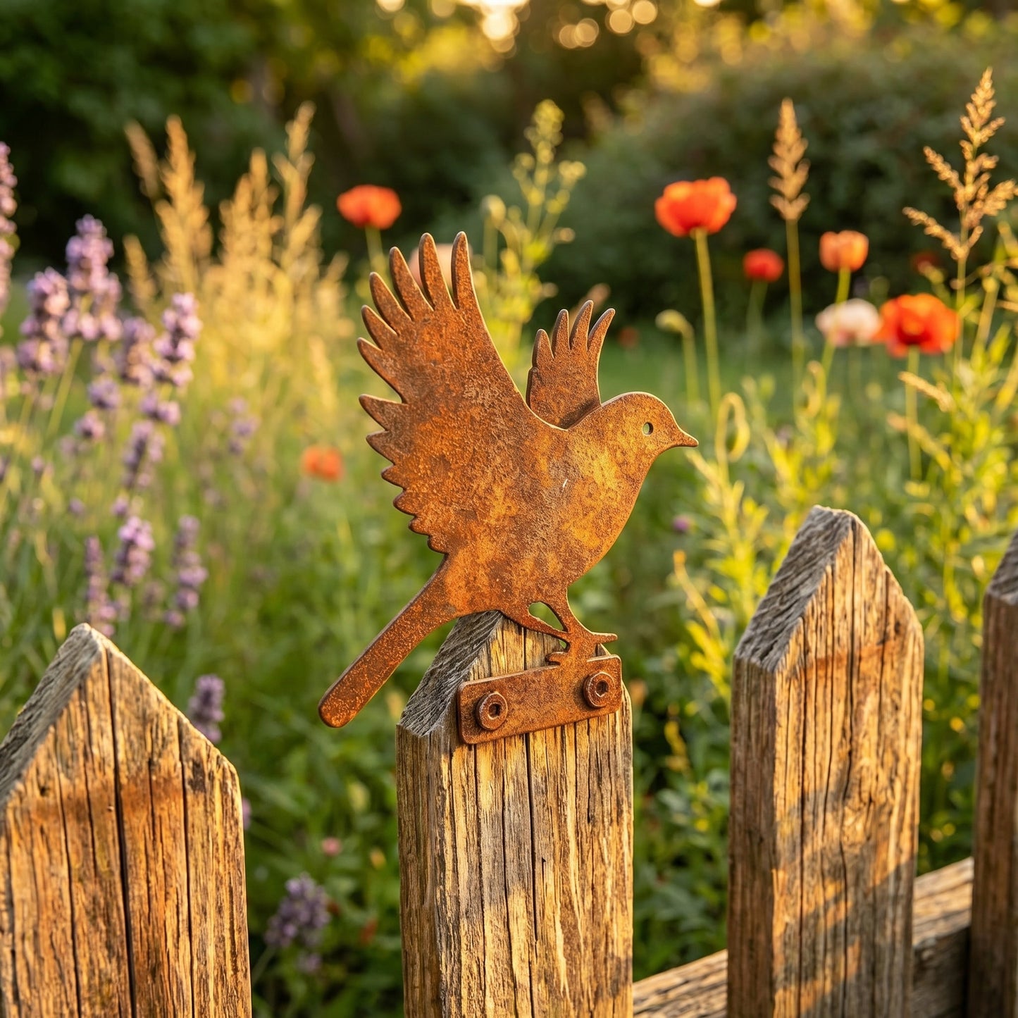 🔥Most Popular in 2026🔥5-Piece Lifelike Rusty Metal Bird Silhouettes Garden Art