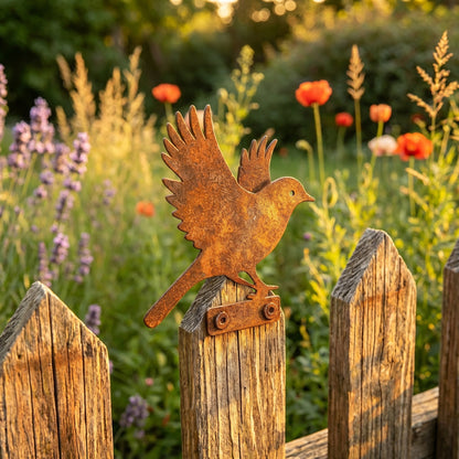 🔥Most Popular in 2026🔥5-Piece Lifelike Rusty Metal Bird Silhouettes Garden Art