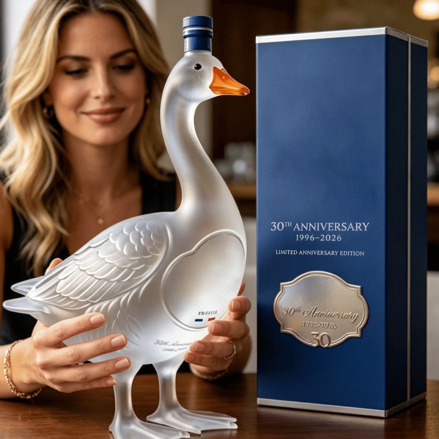 🔥Most Popular in 2026🔥🪿30th Anniversary 3D Sculpted Vodka Bottle