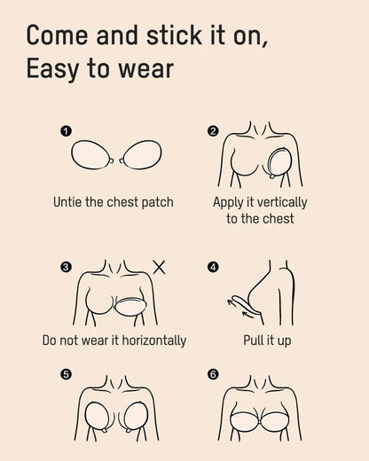 Invisible Lift Adhesive Push-Up Bra (2-Pack)