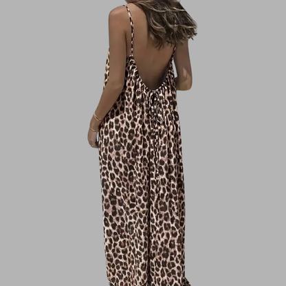 Elegant Relaxed Waist Maxi Dress