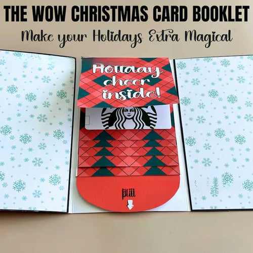 Christmas Gift Card Holder Book