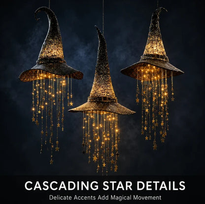 Lighted Witch Hat Hanging Chime