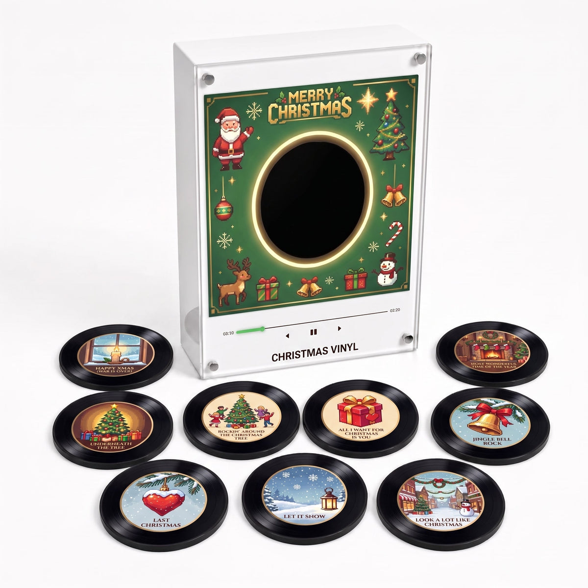 Christmas Vinyl Frame with vinyl collection