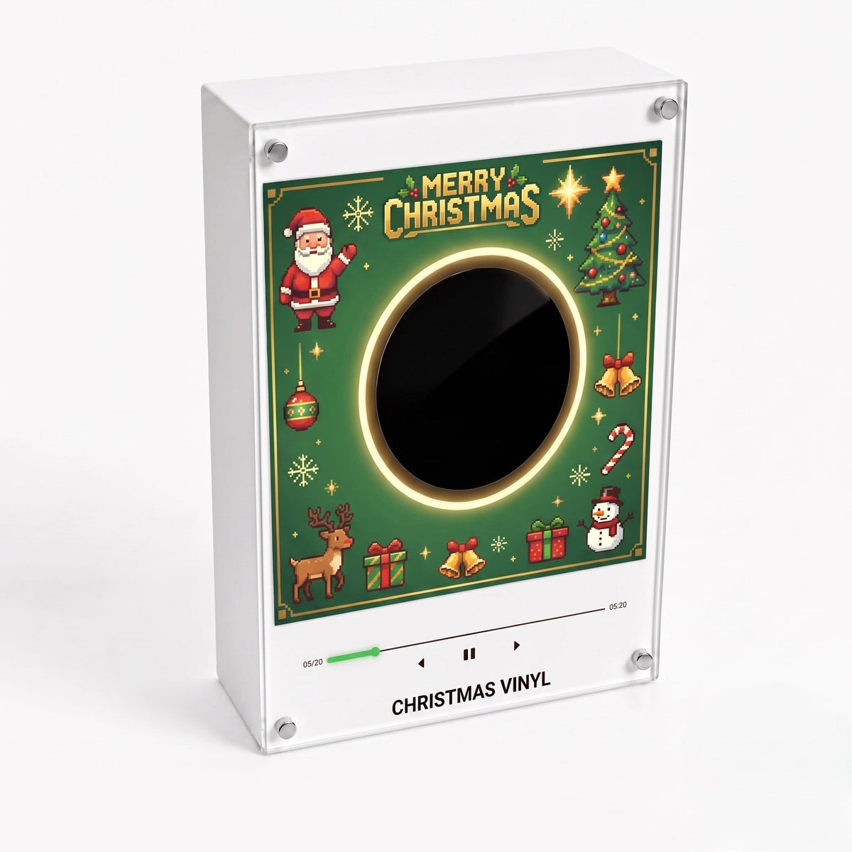 Christmas Vinyl Frame close-up