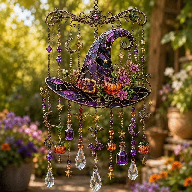 🔥Last Day 49% OFF - Halloween Suncatcher Wind Chime