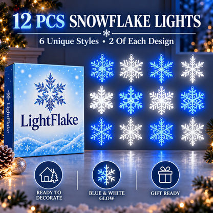LED Snowflake Wall Set