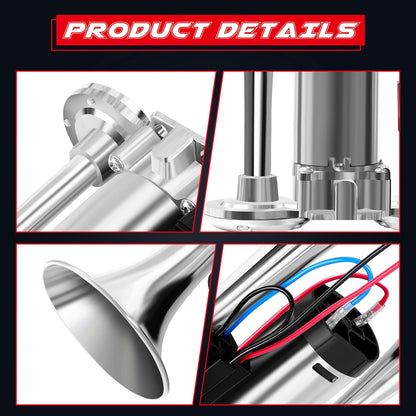 💯🔥150DB Air Train Horn Kit with Compressor
