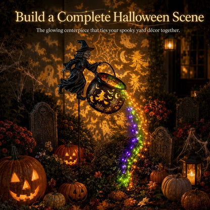 Halloween Witch Cauldron Garden Light🧙‍♀️