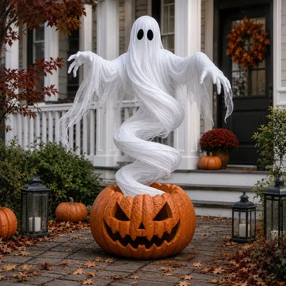 🔥Get 50% OFF👻Swirling Ghost Pumpkin Yard Lamp🎃(FREE Shipping)