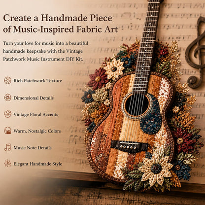 🔥LAST DAY 50% OFF - 🎶Vintage Patchwork Music Instrument DIY Kit