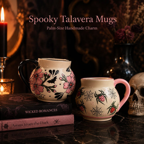🔥Last Day 49% OFF - 💐🕷️☕Spooky Talavera Mug(📦Buy 2 Free Shipping)