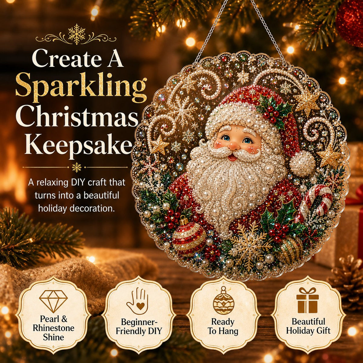 ✨ Christmas Pearl Art Hanging Ornament Kit🎅-- Free Shipping 🚚