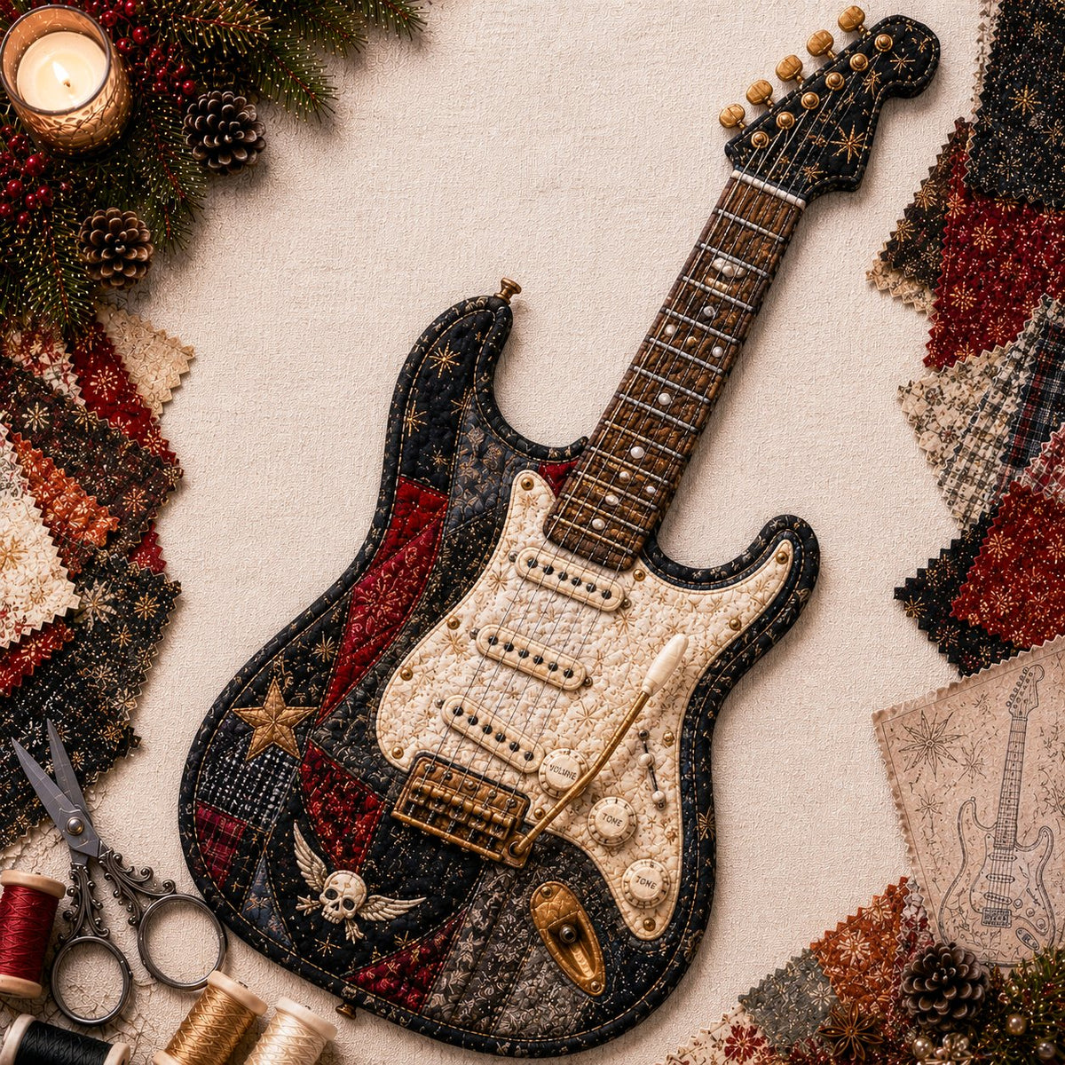 🔥LAST DAY 50% OFF - 🎶Vintage Patchwork Music Instrument DIY Kit