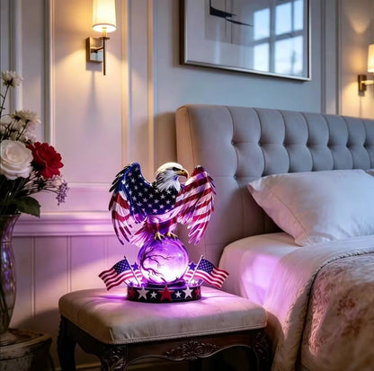 🔥Most Popular in 2026🔥🇺🇸 Freedom Eagle Patriotic LED Table Lamp – American Pride Decor