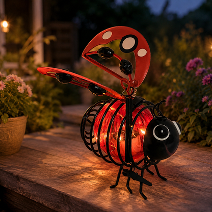 🔥Last Day 70% OFF🔥 Hanging Solar Bee Light – Warm Amber Glow, Flicker-Free, Perfect for Garden Parties, Camping, or Kids’ Rooms – Spread Joy Day and Night 🌞🌜