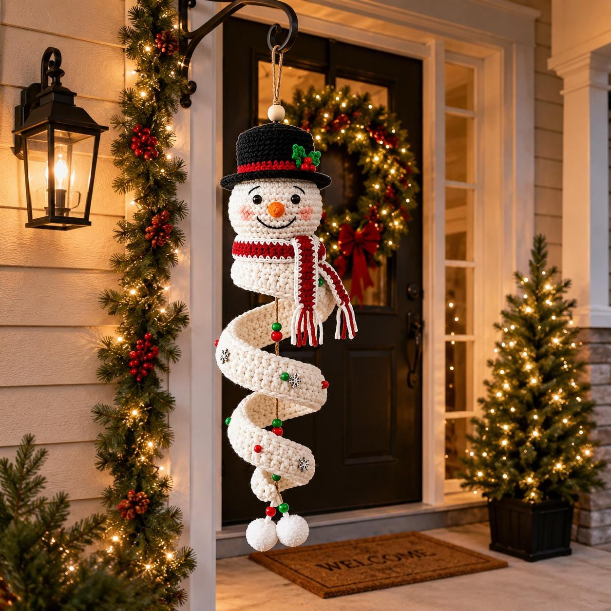 🔥Most Popular in 2026🔥Crochet Snowman Spiral Oranment DIY Kit