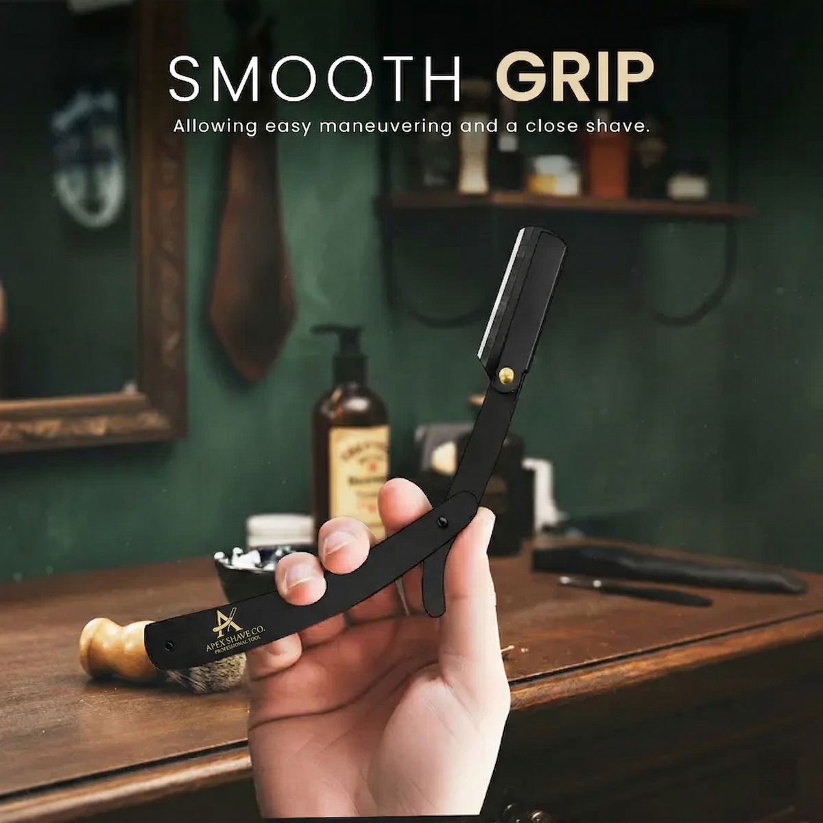 🔥LAST DAY 55% OFF - Professional Straight Razor for Men - Barber Edge Kit (100 Blades Included)