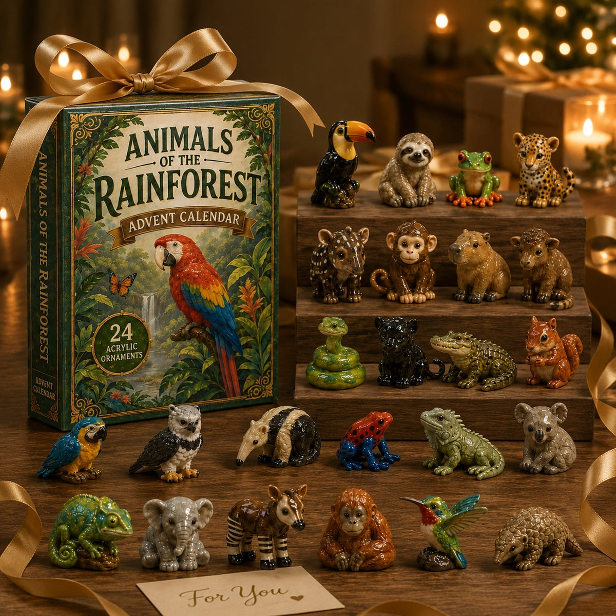 🦜Rainforest Animals Life Advent Calendar 2026 - 24-Day Festive Countdown