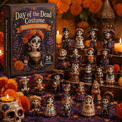 Day of the Dead Costume Advent Calendar 2026 - 24-Day Festive Countdown, Acrylic Charms Blind Box