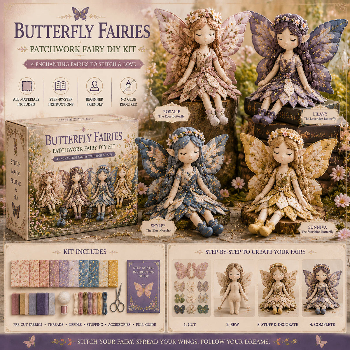 🔥Most Popular in 2026🔥Fairy Patchwork DIY Collection