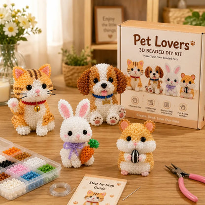 🔥Most Popular in 2026🔥🧵✨Petite 3D Beaded Animal Craft Kit