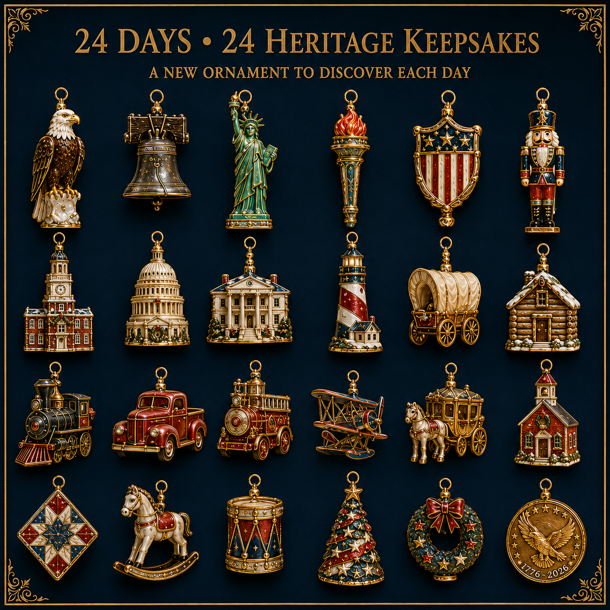 ✨America 250th Anniversary Heritage Christmas Advent Calendar